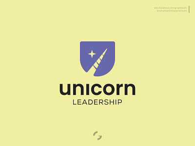 Unicorn Leadership brand logo branding creative logo graphic design logo logo design minimalist logo design modern logo modern minimalist logo unicorn logo
