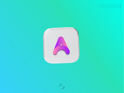 A letter app icon logo app icon app logo branding colorful gradient graphobian icon letter a logo logo design modern logo modern minimalist logo trendy