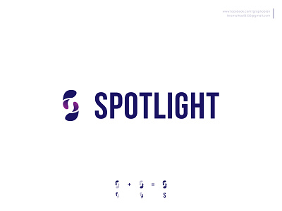 SPOTLIGHT - A MODERN FOOTWEAR BRAND abstract logo brand logo branding brandmark business logo design fashion footwear friendly gradient graphobian logo logo design modern logo s letter s logo shoe brand