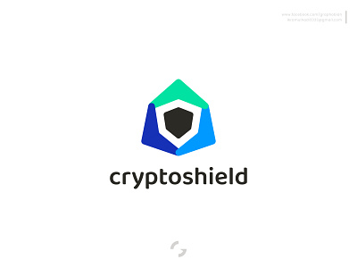 Cryptoshield bloackchain branding crypto cryptocurrency cryptoshield graphobian logo logo design modern logo modern minimalist logo security shield transaction