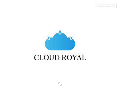 Cloud Royal branding cloud logo crown logo graphobian logo logo design logo inspiration minimal logo modern logo premium logo royal cloud