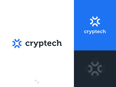 Cryptech blockchain brand identity brand mark branding crypto cryptocurrency fintech graphobian logo logo design minimalist logo modern logo modern minimalist logo monogram tech logo visual identity