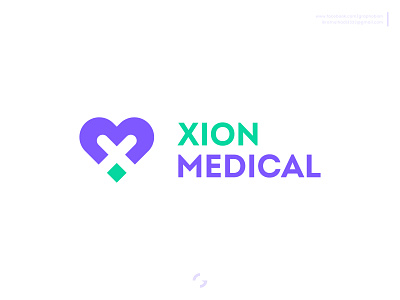 Xion Medical brand identity brand mark branding combination mark graphobian healthcare logo hospital logo logo logo design m letter medical logo medicine logo modern logo modern minimalist logo monogram logo mx logo