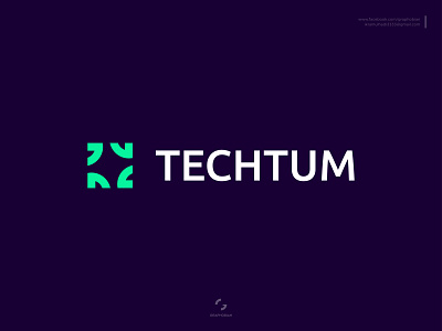 Techtum brand identity branding brandmark graphobian logo logo design minimalist modern logo modern minimalist logo tech logo technology