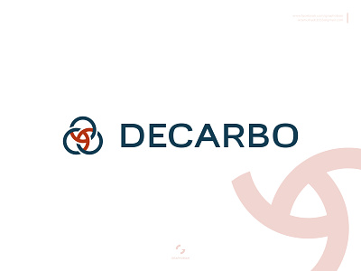 Decarbo branding carbon accounting carbon emission corporate logo decarbonization graphobian logo logo design logomark modern minimalist logo renewable energy