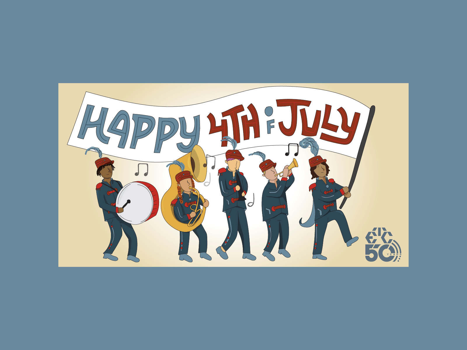 2019 4th of July social background animated design gif hand lettering handlettering illustration typography vector