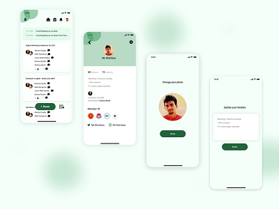 ios mobile app for voice chat adobexd android app design app branding clubhouse design figma graphic design ios app design ios mobile app for voice chat landing page mobile app photoshop portfolio design pro designer trendy design ui designer uiux ux designer website design