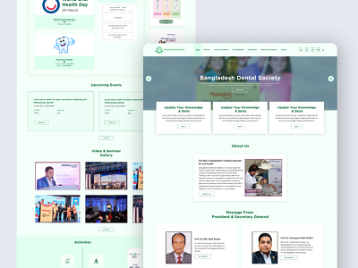 Bangladesh Dental Society Project admin panel design adobexd android app dashboard design figma graphic design illustration landing page logo medical website mobile app photoshop portfolio product design ui ui designer ui ux user interface design website design