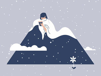 Beating the winter blues concept design graphic design ill illustration jcimagination minimal poster vector