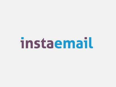 Logo Design instaemail logo typo