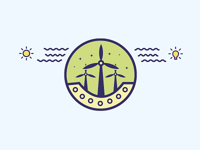 Natural Energy cycle concept cycle energy icon illustration windmill