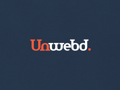 Unwebd brand color disconnect logo two typo typography unwebed