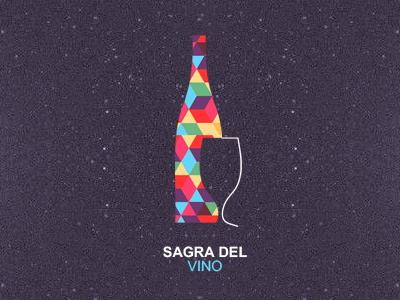 Sagra Del Wine bottle colors glass logo vino wine