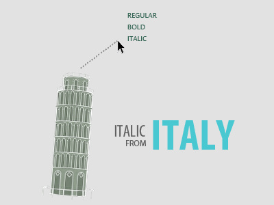 Italic from Italy