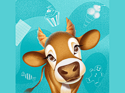 Cute Cow Illustration