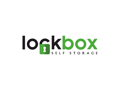 Lockbox - Logo design black brand brand identity branding design green lockbox locker logo logo design logotype minimal