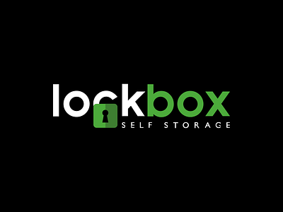 Lockbox - Logo design black brand brand identity branding design green lockbox locker logo logo design