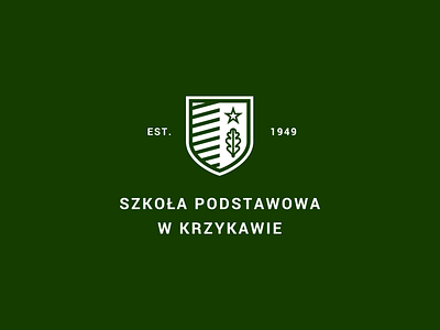 Primary School in Krzykawa - Logo design brand brand identity branding college design identity logo logo design primary school school university