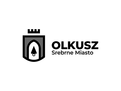 City of Olkusz - Logo design brand brand identity branding city city branding coat of arms crest design logo logo design minimal olkusz shield signet silver town vector