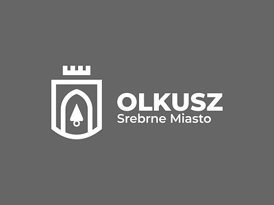 City of Olkusz - Logo design brand brand identity branding city city branding coat of arms crest design logo logo design minimal olkusz shield silver town