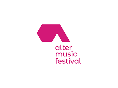 Alter Music Festival - Logo design, vertical version