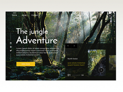 The jungle Adventure - landing page