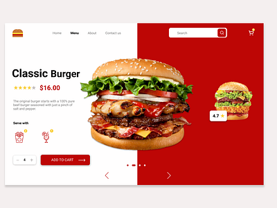 Burger - landing page