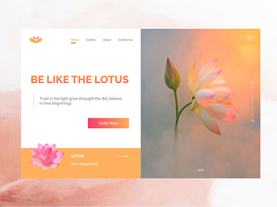 lotus - landing page