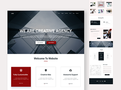 Creative Agency - Landing page app appdesign architecture branding design interaction landingpage ui ui ux uidesign