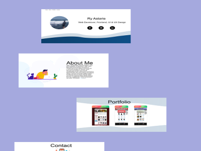 desain UI web portfolio