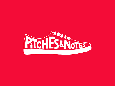 Pitches & Notes logo shoe