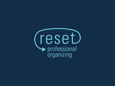 Reset arrow logo organizer