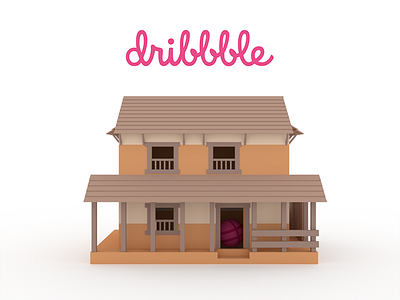 Hello Dribbble! 3d architecture blender culture debut dribbble first shot house nepal thanks typical