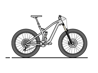 Canyon Strive bike canyon fan germany illustration lines mountain bike mtb wheels