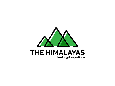 The Himalayas brand client company expedition himalayas logo mountains nepal trekking