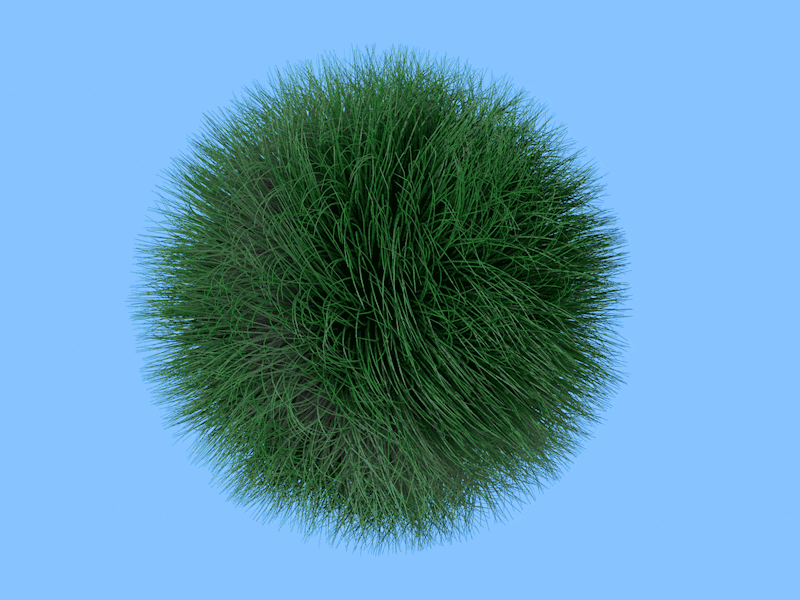 Grass Ball ball c4d grass green motion