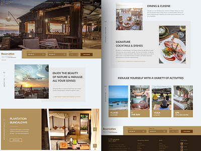 Redesign a Nature Resort experience booking natural reservation resort