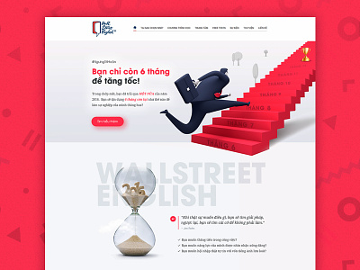 Wall Street ENglish - Landing Page landing page promotion page red