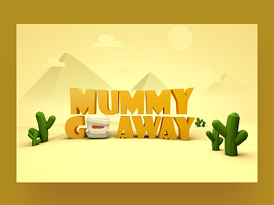 3D Final exam - Mummy Goaway 3d 3d game cinema4d mummy