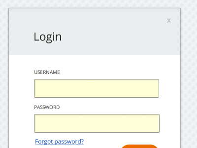 EnteCity.com / Login form lightbox login