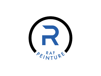 RAF Peinture logo branding design illustration illustrator logo logo design logodesign logotype painter painter logo rlogo