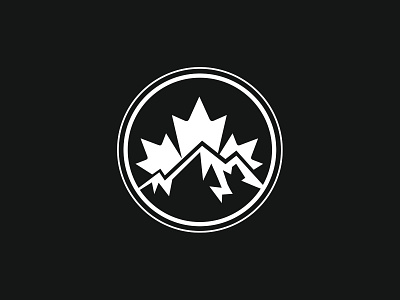 Canadian mountain logo brand branding canada canadianlogo illustrator logo logodesign mappleleaf mappleleaflogo mountain photoshop