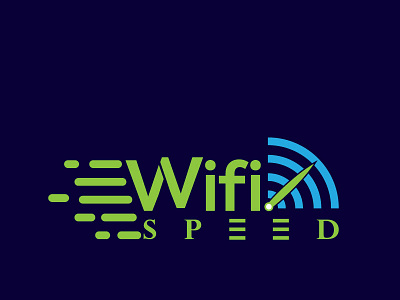 Wifi speed logo design