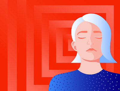 Ilustration for Storytel editorial illustration fashion girl illustration illustrator meditation mindful mindfulness minimal woman