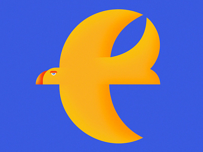 E for Eagle abc alphabet animation bird editorial illustration illustration illustrator minimal motion graphics sound design typography