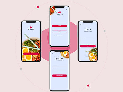 Sadoai food app app branding design mobile app design ui ux