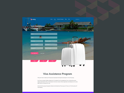 Wing Travel Web design