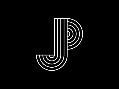 JP 1 graphic design initials lettering logo monogram type