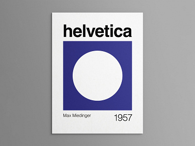 Helvetica modernist poster 2