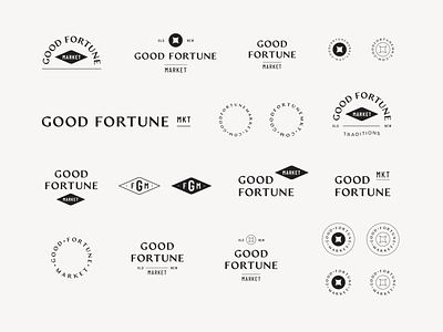 Good Fortune Market Branding brand branding design graphic design identity logo logotype